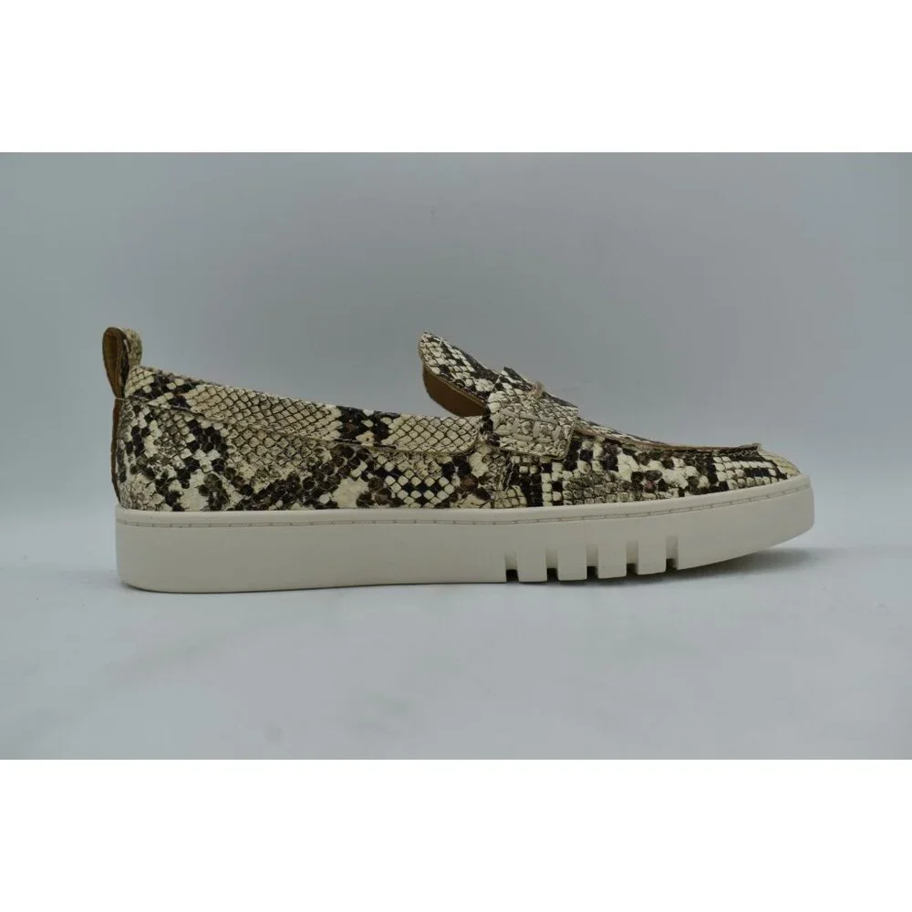 Vionic Womens Size‎ 11 Chantel Snake Animal Print Slip On Penny Loafer Sneakers